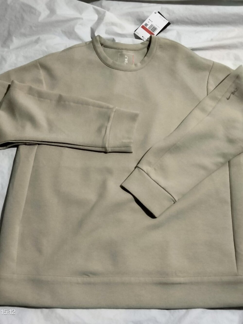 Nike 24.7 Impossibly Soft Men's Dri-FIT Crew HQ6964-253 Desert Khaki Size L NWT
